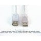 Cable extensión USB 2.0 A macho - A hembra 4.5 m